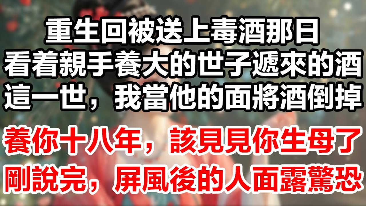 重生回被送上毒酒那日，看着親手養大的世子遞來的酒。這一世，我當他的面將酒倒掉：「養了你十八年，是時候見見你的生母了。」話音未落，屏風後的謝氏已面無人色