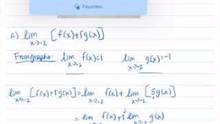 Ch 13.2 Finding Limits Algebraically