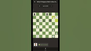 Daily Puzzle 🧩 What if Magnus Didn