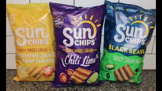 Sun Chips: Monterey Jack &amp; Garden Tomato, Chili Lime and Black Beans Spicy Jalapeño Review