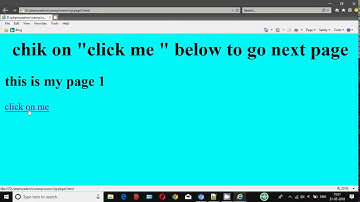 creation of link into an html webpage