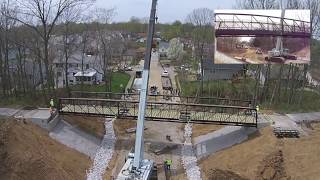 Bridge Building with Mantis Crane. shot with Dji Phantom 2 Vision