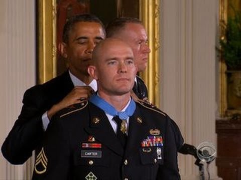 Obama awards Medal of Honor to Army Staff Sgt. Ty Carter