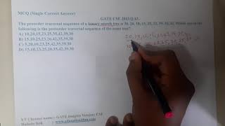 GATE CSE 2013 Q 43 || Trees ||Data Structure || GATE Insights Version: CSE