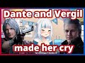 Guras reaction to birthday messages from Dante and Vergil. She is so happy !