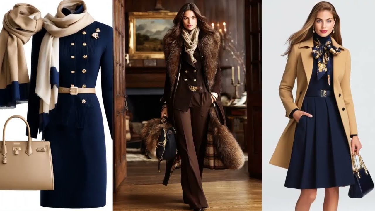 Ralph Lauren осень/зима 2025: шикарные темно-синие и верблюжьи цвета, которые нужны каждой элеган...