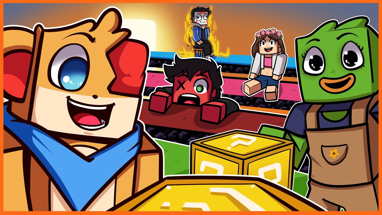 ВСЕ ВЕРНУЛИСЬ В МАЙНКРАФТ!?!?!! [ГОНКА ПО БЛОКАМ УДАЧИ] с Delirious, Cartoonz, Jihi, Meows