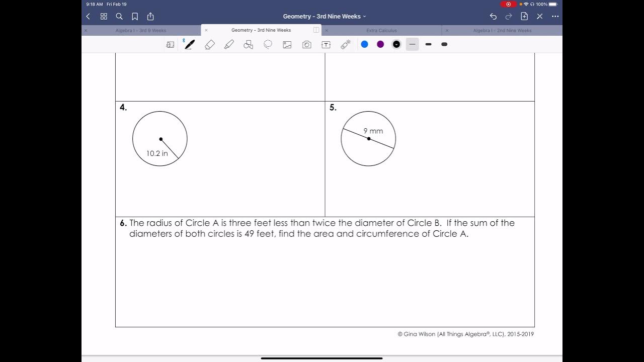 geometry unit 10 homework 1