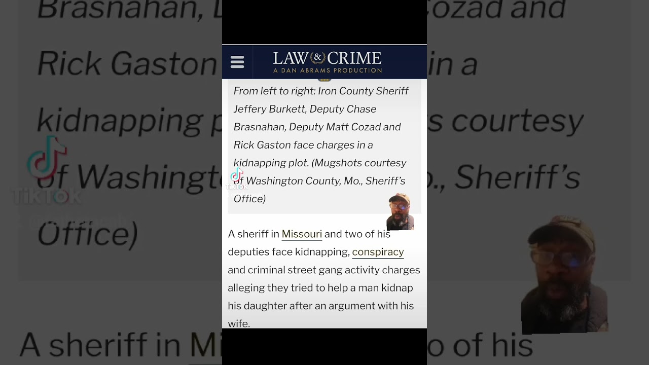 ⁣Sheriff and Deputies face charges of kidnapping, street gang activity. #missouri