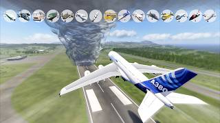 Can Any Plane Fly Through the EF5 Tornado? 🌪️✈️ | BeamNG.drive screenshot 1
