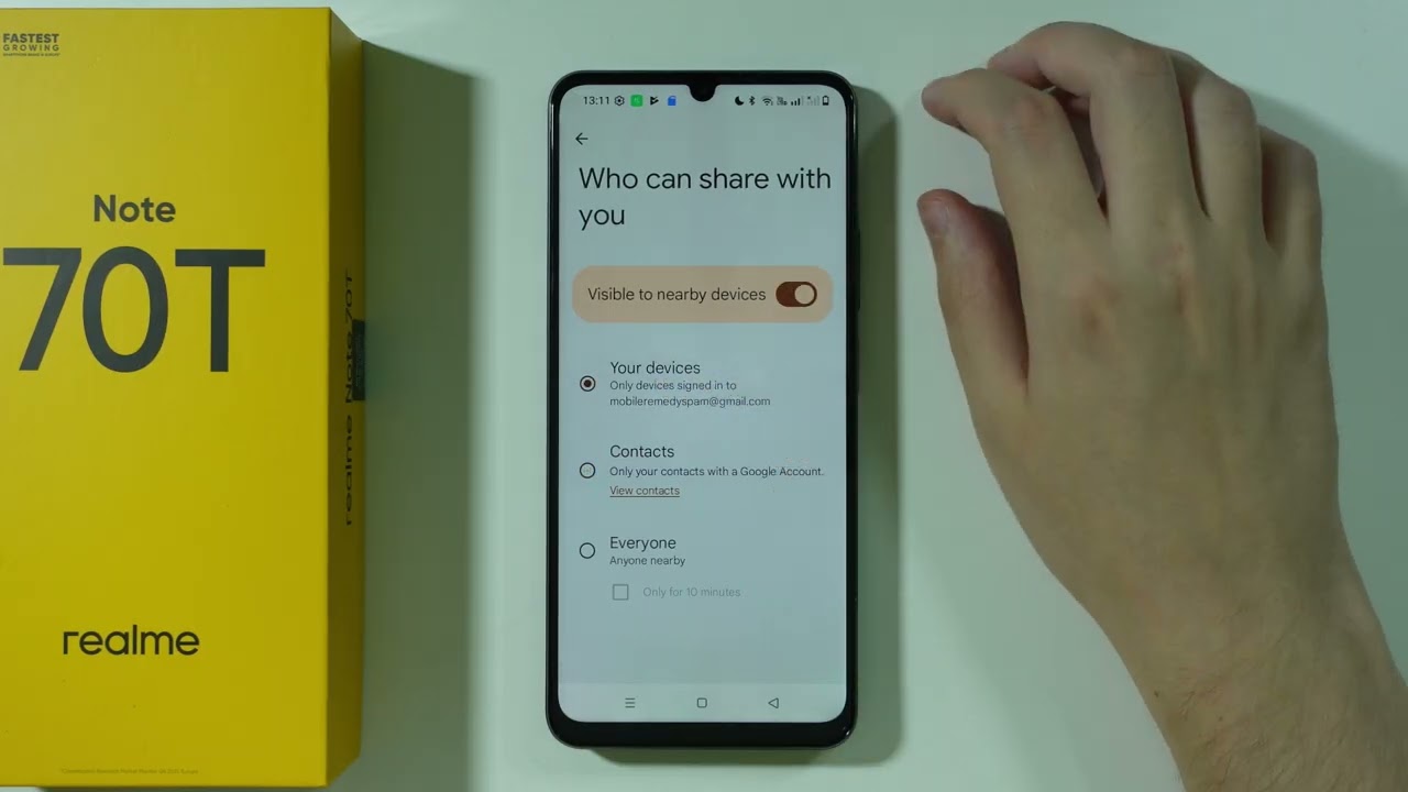 Realme Note 70T: How to Fix Quick Share Not Working (Repair Quick Share Issues)