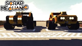 Rock n Roll Racing w/ MrMEOLA! Monster Truck Race | Scrap Mechanic @koder