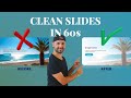 Clean Slides in 60s — PowerPoint Layout Tips That Work