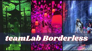 Dancing with light at teamLab Borderless | digital art museum in Odaiba, Tokyo, Japan