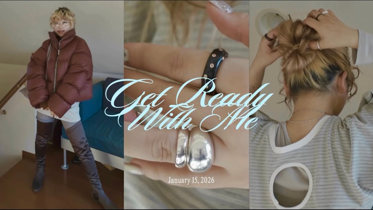 GRWM/お洋服の決め方/簡単おだんごヘアアレンジ