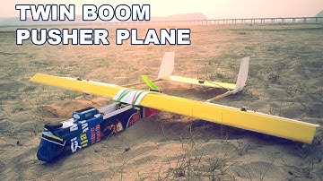 Twin Boom Pusher Plane |Coro RC plane  #rcplane #coroRcplane #diyrcplane #diydot3d #twinboomRcplane