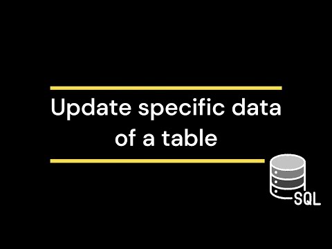 MS SQL Server - How to Edit/Update values | Tutorial