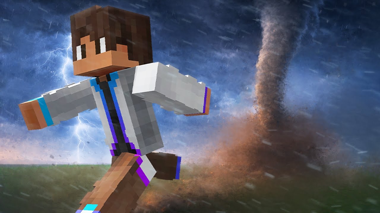 Surviving 100 Days of Realistic Weather in Minecraft Superflat