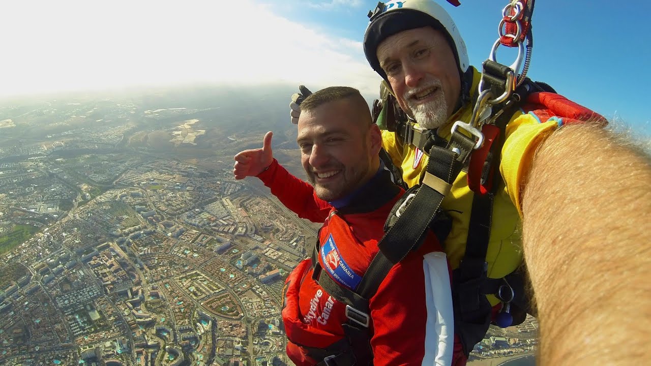 Sky Dive Gran Canaria 🇪🇸  Summer 2019 ☀️ Прыжок в тандеме 🪂  Гран Канария 🏖  Лето 2019-ого👋