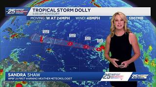 Dolly becomes fourth named storm of Atlantic hurricane season