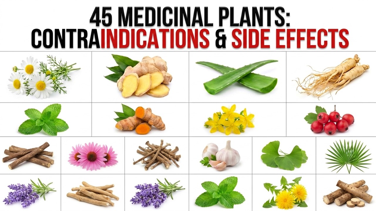 Medicinal Effects 45 medicinal plants (herbs) that have contraindications and side ...