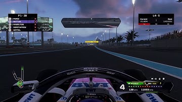 F1® 2020 5 laps of Yas Marina on Google Stadia