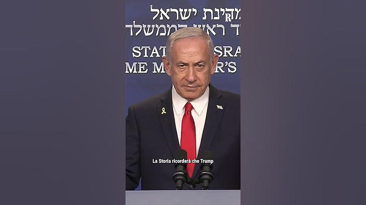 Netanyahu "Attacco Usa a Iran decisione coraggiosa"
