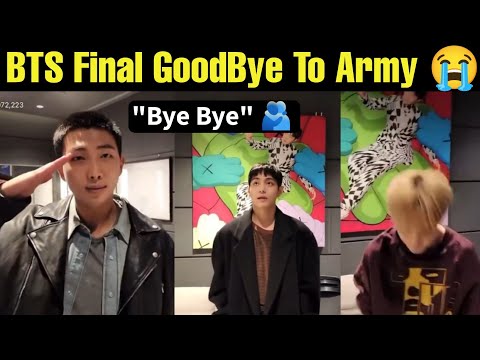 BTS Final GoodBye To Army 😭 BTS Last Weverse LIVE 🔴 #bts #live #weverse #kpop