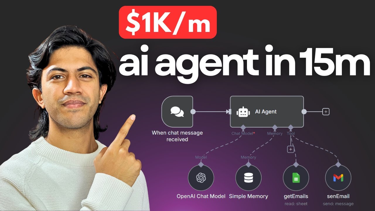 How I’d Teach a Beginner to Build AI Agents (No Code, n8n) - YouTube