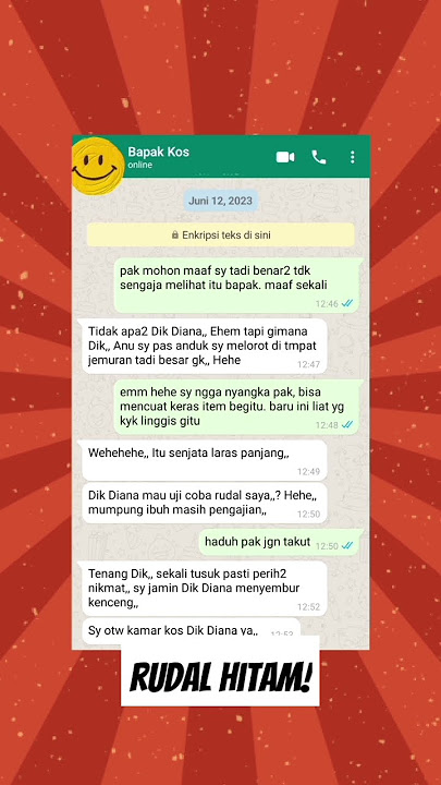 chat wa wik rudal bapak kos #chat #chatstory #chatwa #shorts