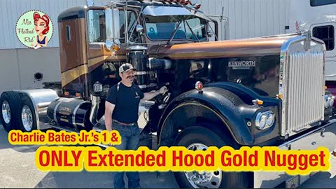 The ONLY Extended Hood Gold Nugget! Charlie Bates Jr.'s Limited Edition W900A Kenworth