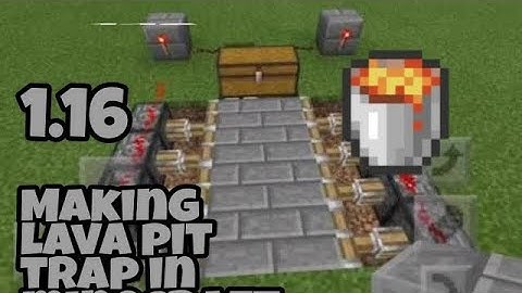 How to make a lava pit trap in Minecraft⛏️🌋 || Minecraft. #gaming #youtube