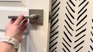 Kwikset Privacy Door Handle Install | Satin Nickel Bedroom & Bathroom Door Upgrade