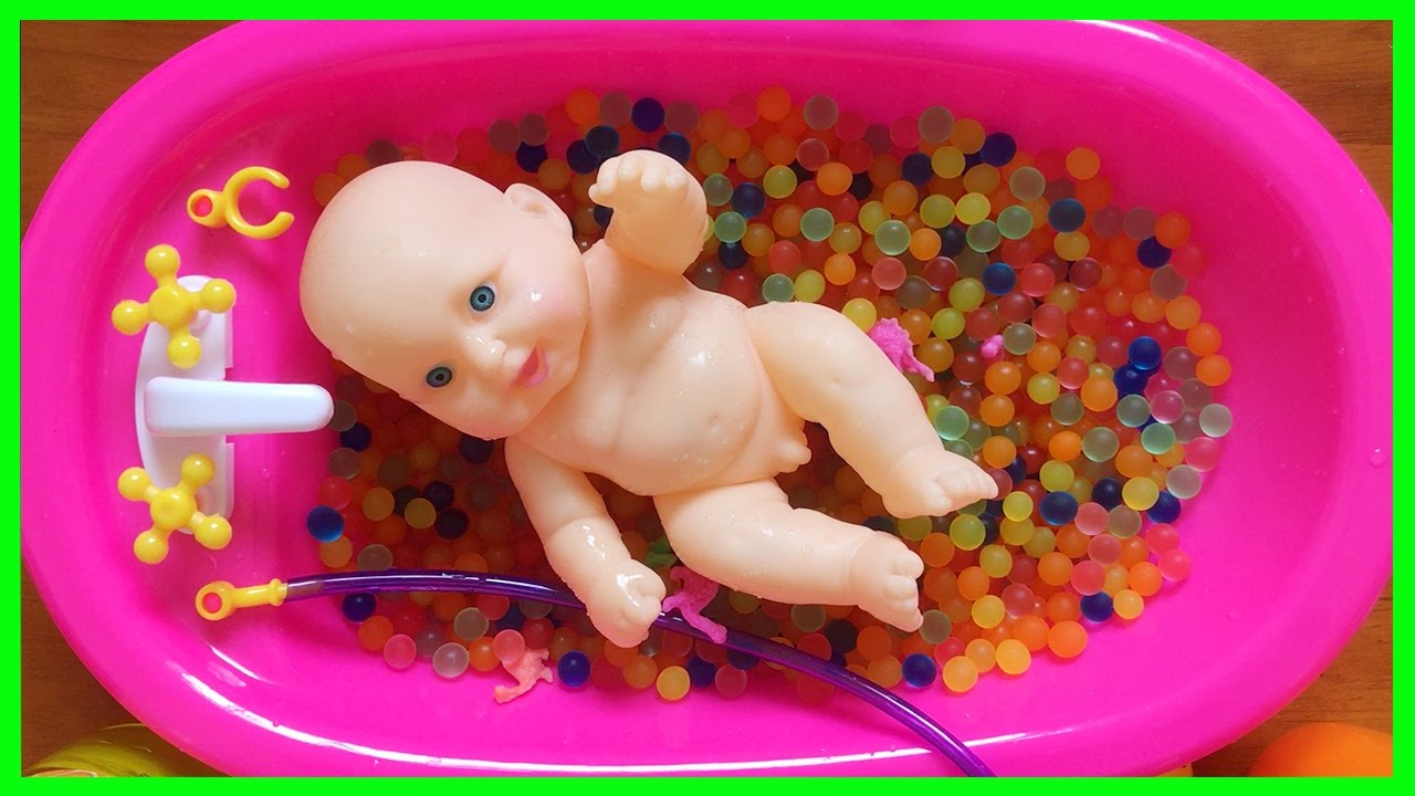 Đồ chơi trẻ em búp bê tắm trong bồn tắm có nhiều hạt nở rất đẹp (Chim ...