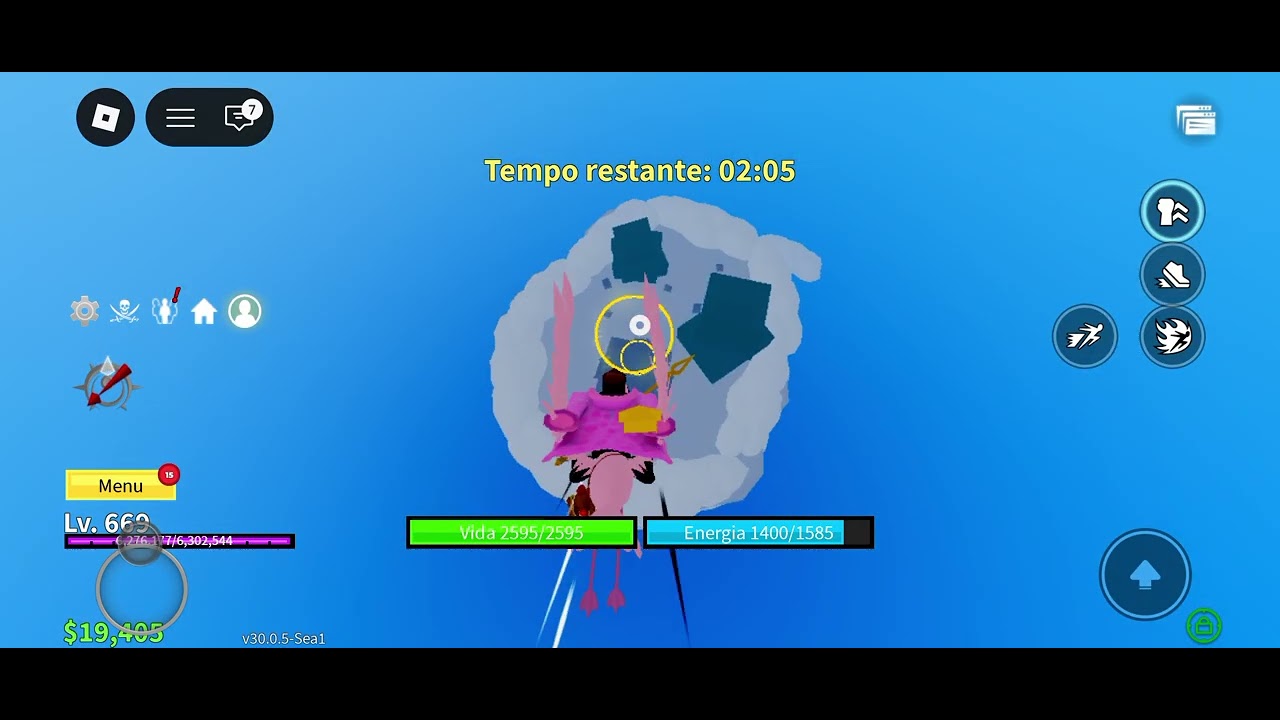 Consegui minha primeira fruta mística no cea 1🥳 /Roblox 