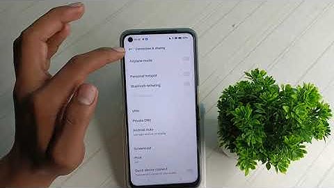 how to on & off Airplane mode in realme x7 pro 5g