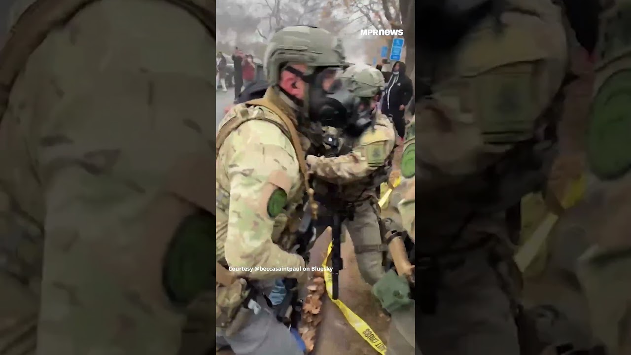 Officers use less-lethal munitions on crowd during federal operation in St. Paul