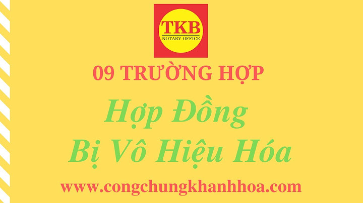 Hợp đồng dịch vụ bị vô hiệu hóa khi nào