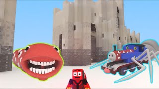 Cursed Thomas The Train Eater Vs Bus Eater Minecraft Meme Animation