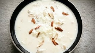 Rice kheer/pudding with condensed milk
