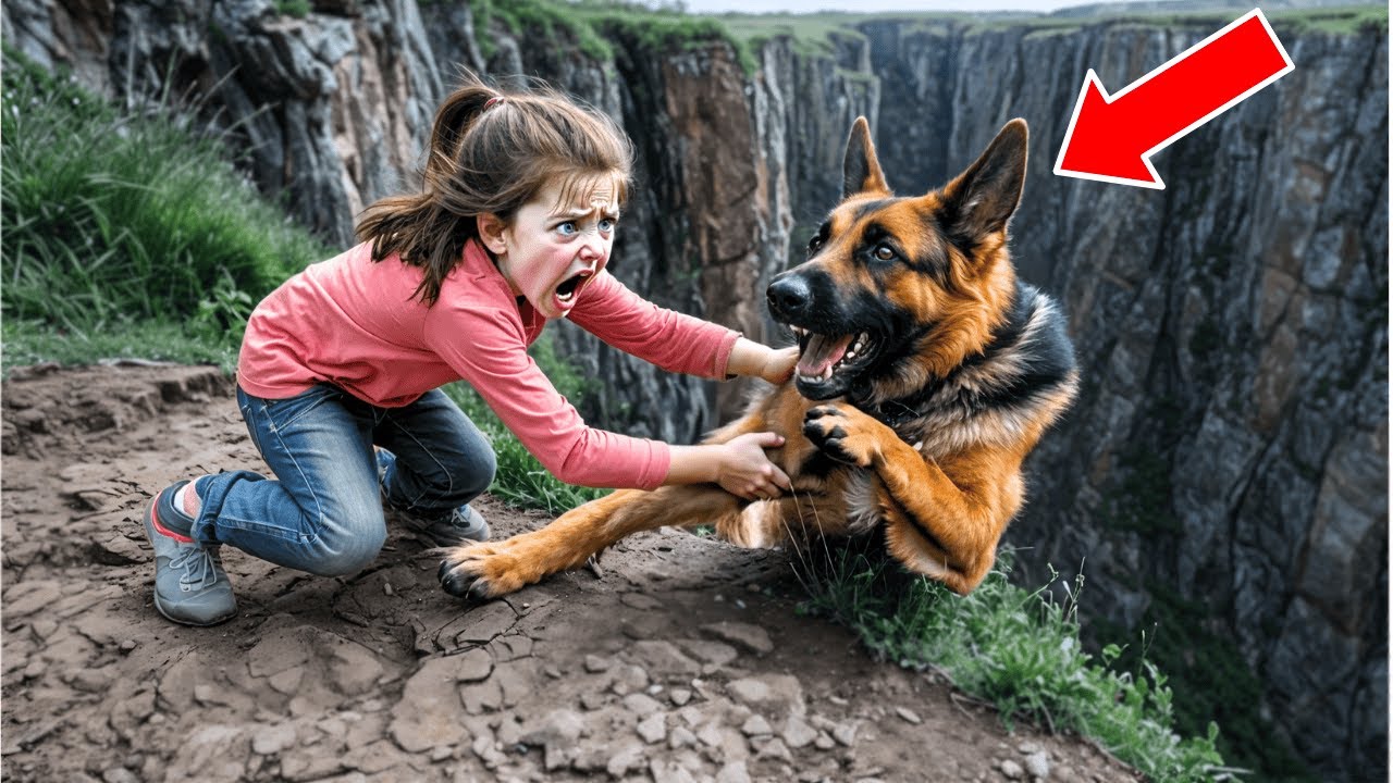 Little Girl Saved A Dog On A Cliff. What Happened Next Is Not For The Faint  Of Heart!
