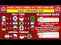 Hasil Pertandingan Piala Dunia U17 2025: Indonesia vs Zambia dan Update Klasemen Hari Ini