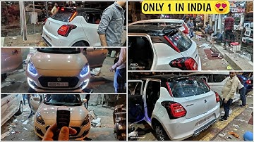 SWIFT FULLY MODIFIED | SPOILER| TAIL LAMPS | PROJECTOR HEADLAMPS | INTERIOR| SWIFT BASE MODIFICATION