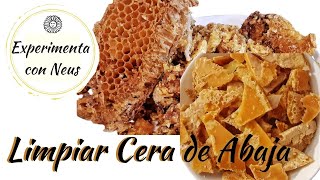 Limpiando Cera de Abeja