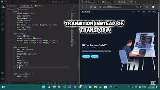 How to Build a Responsive Portfolio Website (Hero Section) | HTML & CSS @codehal @CodeWithHarry