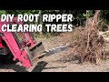 Root ripper in action