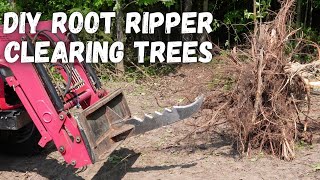 Root ripper in action.