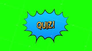 Comic speech bubbles with text quiz. Vintage cartoon illustration. Symbol, sticker tag, special