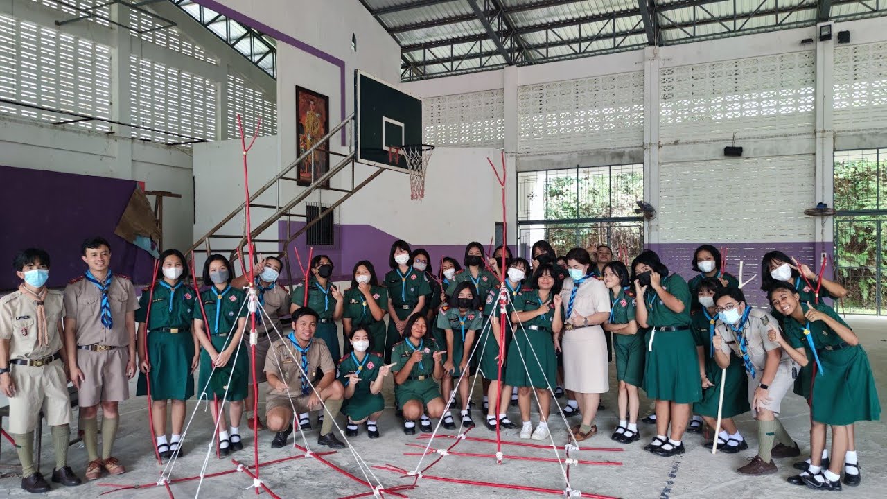 กิจกรรมสร้างเสาธงลอย ม.3 ปีการศึกษา 2565 โรงเรียนคุระบุรีชัยพัฒนาพิทยาคม