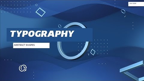 Abstract Shapes Typography After Effects Templates